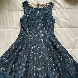 Navy lace dress